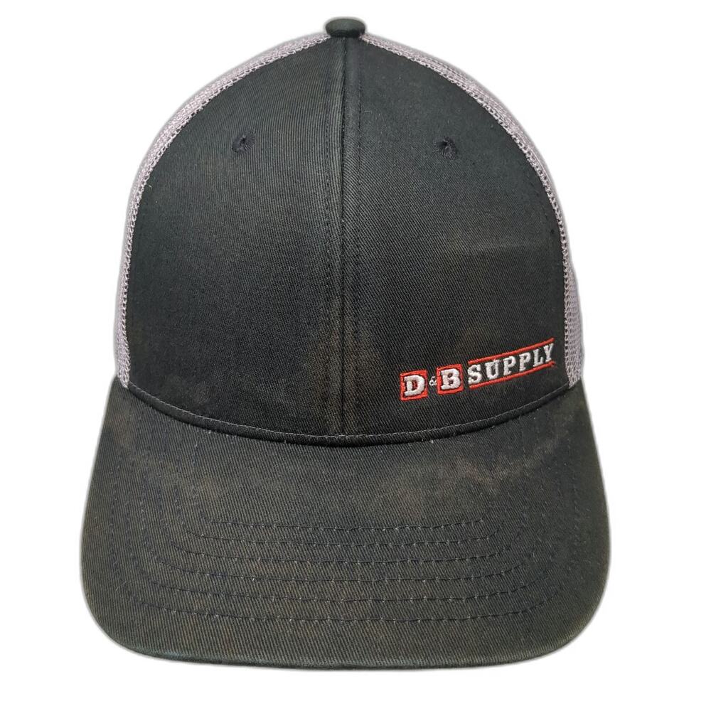 Outdoor Cap Trucker Hat Black One Size Mesh Back D & B Supply Snapback